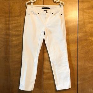 Calvin Klein white denim skinny crop 29/8